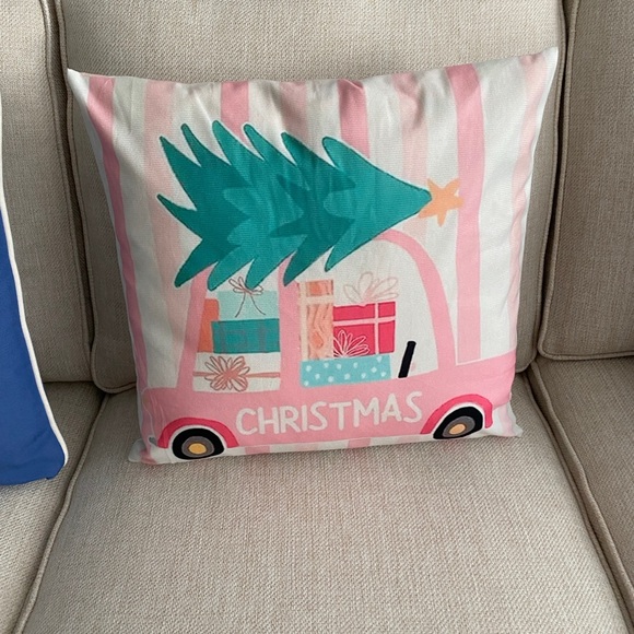 Pink Christmas Pillow (Chose 1) or more for add. discount Coquette Holiday Decor - Picture 6 of 16